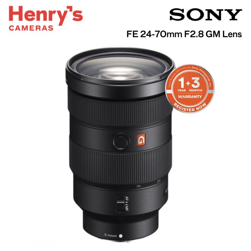 SONY FE 24-70MM F/2.8 GM LENS (SONY PHILS)